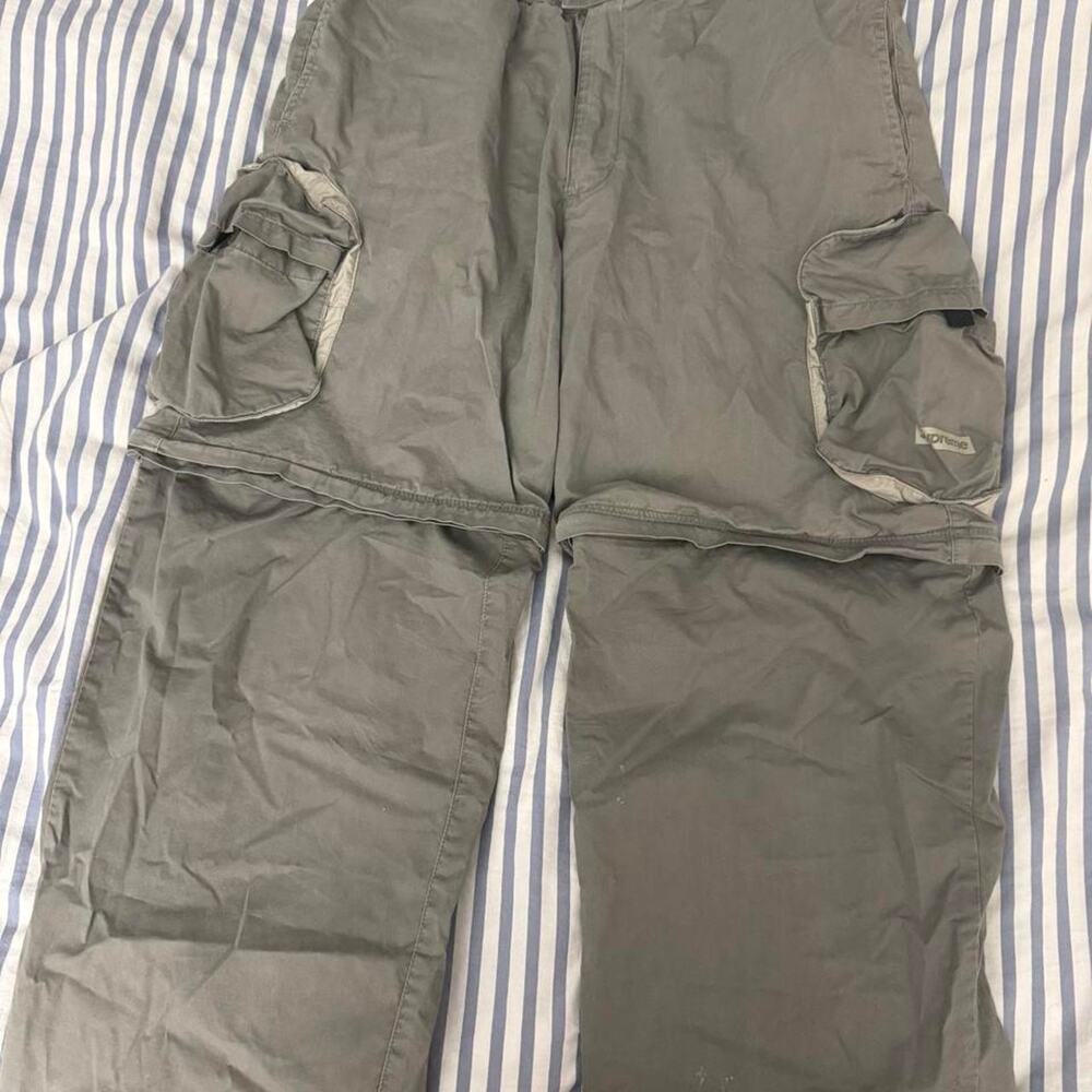 Supreme convertible cargo pants gray